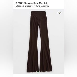 aerie Offline HighWaist Crossover Flare Leggins Size S (Short Inseam)